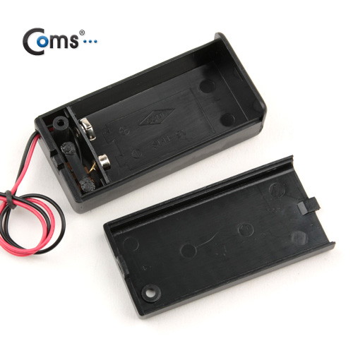 Coms 건전지 홀더 케이스,9V(6F22),2선전원,On/Off스위치