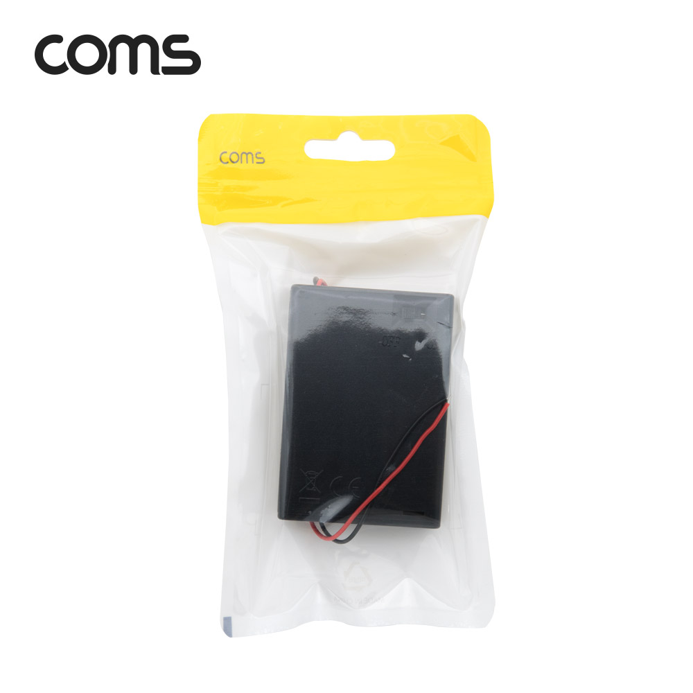 Coms 건전지 홀더 케이스 / 배터리 홀더 / AA x 3ea / 2선 전원 제작용 / On/Off스위치