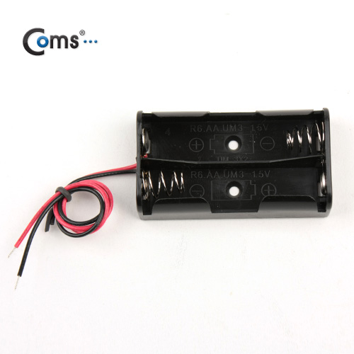 Coms 건전지 홀더, AAx2ea, 2선전원