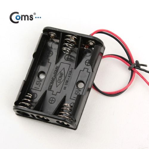 Coms 건전지 홀더, AAAx3ea, 2선전원