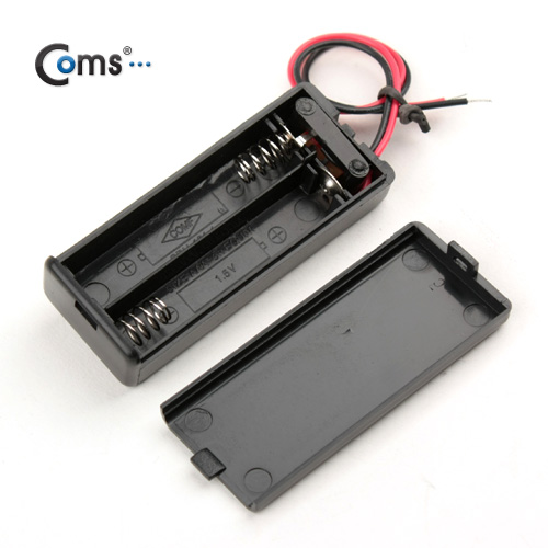 Coms 건전지 홀더케이스,AAAx2ea(2선전원),On/Off스위치