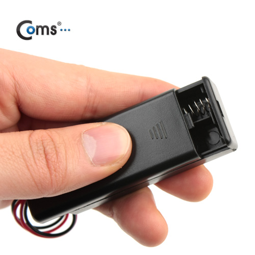 Coms 건전지 홀더케이스,AAAx2ea(2선전원),On/Off스위치