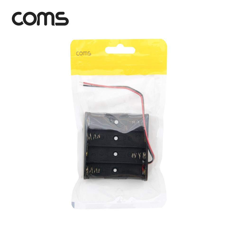 Coms 건전지 홀더 / 배터리 홀더 / 2선 전원 / AA x 4ea