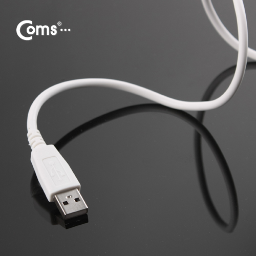 Coms USB/Micro USB(B) 케이블(충전/데이터), 1M, White