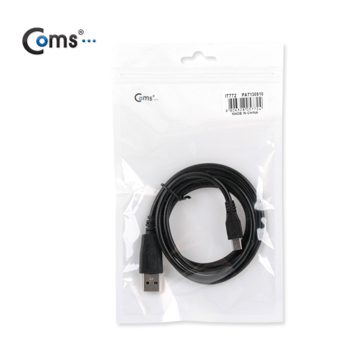 Coms USB/Micro USB(B) 케이블(충전/데이터), 1M, Black