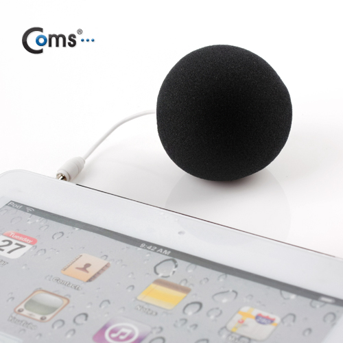 Coms 스피커(휴대용) 볼형/3W, Black