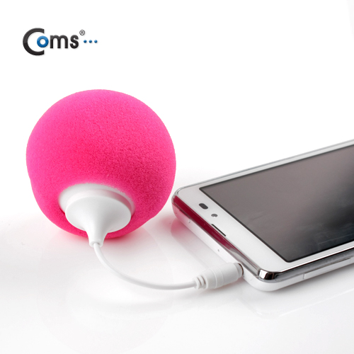 Coms 스피커(휴대용) 볼형/3W, Red