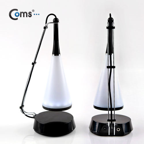 Coms 스피커(센서형),터치램프,건전지(AAAx3)겸용 **(화이트/블랙)컬러랜덤