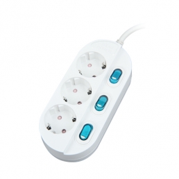 오성정밀 개별형 3구 접지 멀티탭 4.5M