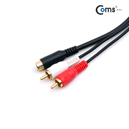 Coms AV 통합 케이블 [2RCA] / 음성, 영상케이블 3M, 일반