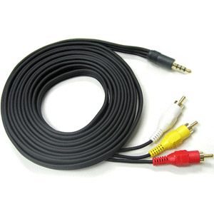 Coms 스테레오/RCA(3선) 케이블 2M / AUX 4극 / stereo