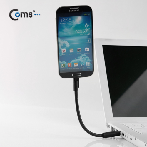 Coms USB/Micro USB(B) 케이블, Flexible형 (45cm/Metal형)/플렉시블
