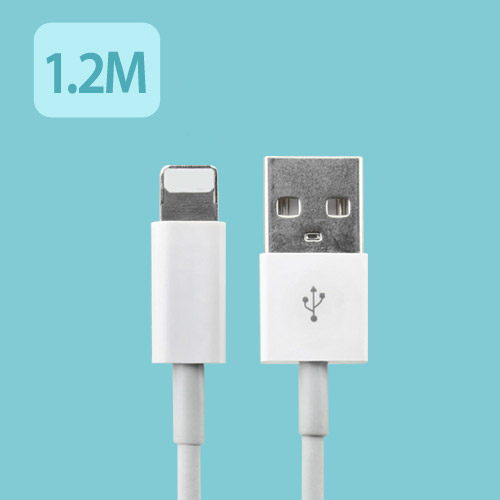 Coms iOS 스마트폰5 케이블(고급형) White, 1.2m
