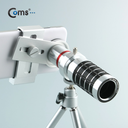 Coms 스마트폰 카메라 확대경, 전기종 사용, 16배줌/삼각대