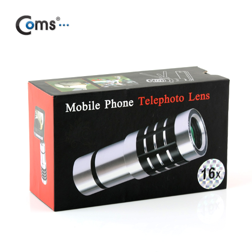 Coms 스마트폰 카메라 확대경, 전기종 사용, 16배줌/삼각대