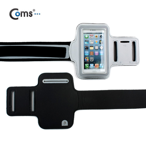 Coms 스마트폰 암 밴드/Blister 포장, iOS 스마트폰용/Gray