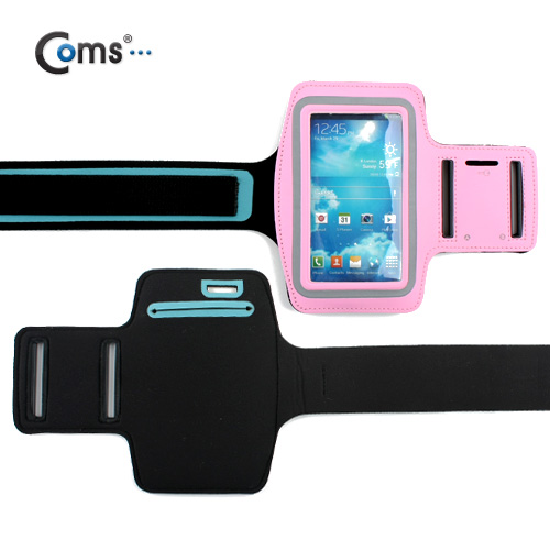 Coms 스마트폰 암 밴드/Blister 포장, 갤4용/Pink
