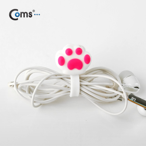 Coms 케이블 오거나이저(버튼 형) white