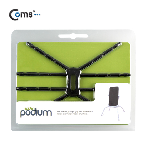 Coms 스마트폰 거치대(스파이더형), Black / 8 Leg