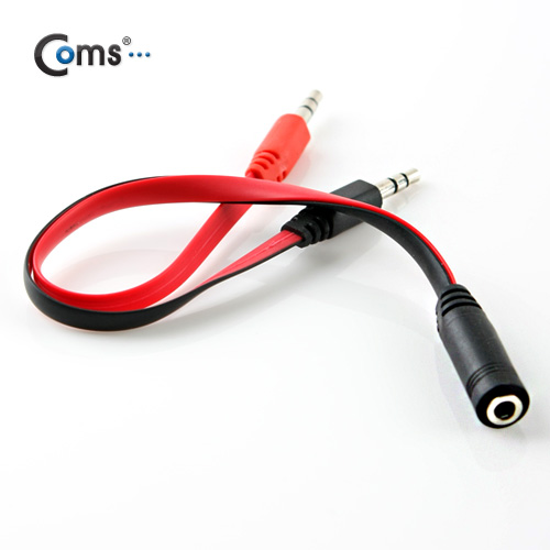 Coms 스마트폰 이어폰/마이크 연장 케이블 20cm