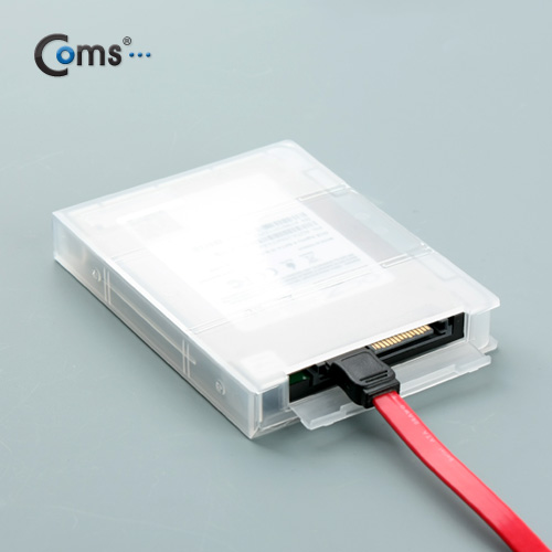 Coms HDD 케이스 (SATA 2.5인치용) White