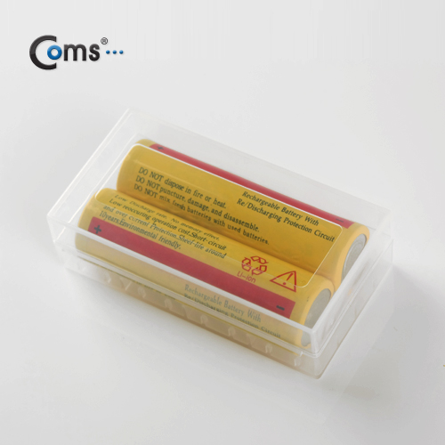 Coms 건전지 케이스, 18650 2개용