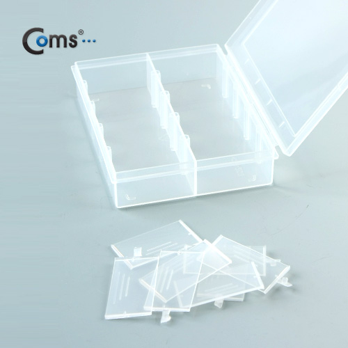 Coms 다용도 PVC 수납함 (내부 10분배, 13.5cm X 10cm) = IT180