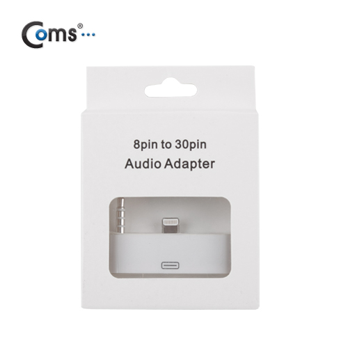 Coms iOS 스마트폰5 변환젠더 (이어폰단자), White