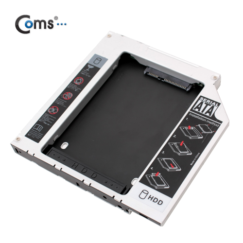 Coms 노트북용 멀티부스트, HDD/SSD 추가 설치용(12.7mm)