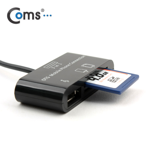 Coms 스마트폰 OTG 카드리더기 Micro SD/SD 겸용