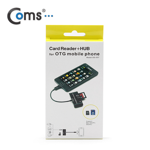 Coms 스마트폰 OTG 카드리더기 Micro SD/SD 겸용