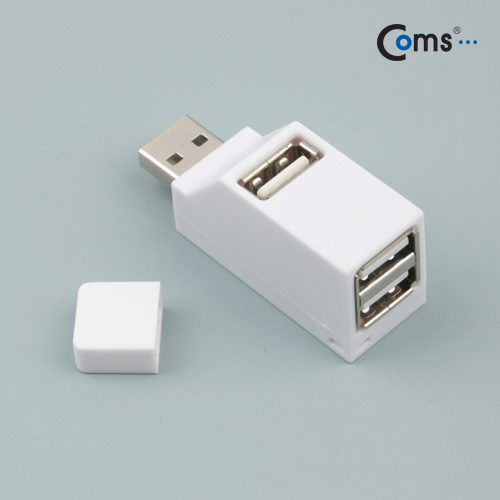 Coms USB 2.0 3포트 허브 / 무전원 / 썸타입