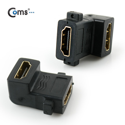Coms HDMI 젠더 (연장 F/F, 꺾임형(꺽임)), AP-Link - 나사 고정기능/상향 9