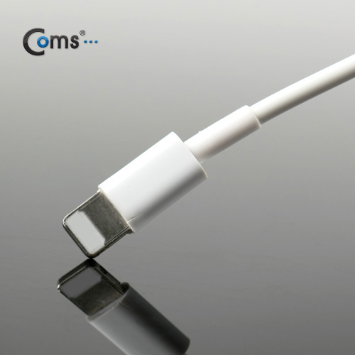 Coms IOS 8Pin (8핀) 스마트폰 5 차량용 케이블, 스프링, 5V/2.1A