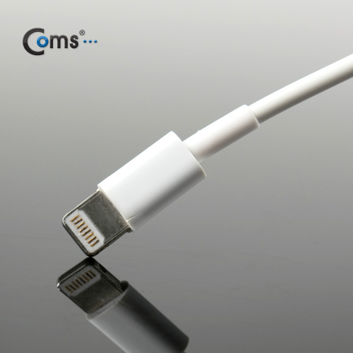 Coms iOS 스마트폰 5 차량용 케이블, 스프링, 5V/2.1A/8핀
