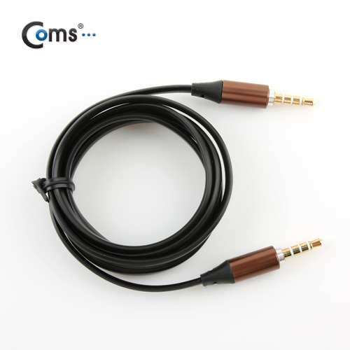 Coms 스테레오 케이블 (3.5/4극) 1M, 고급형/Stereo