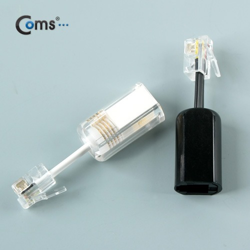 Coms 전화선 꼬임방지 투명색