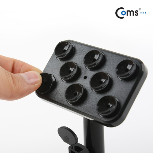 Coms 차량용 거치대, 흡착 빨판형/흡착레버(360도 회전)