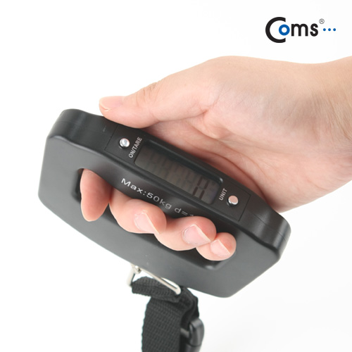 Coms 저울(여행 가방 측정용), 50Kg 측정 - AAA X2ea