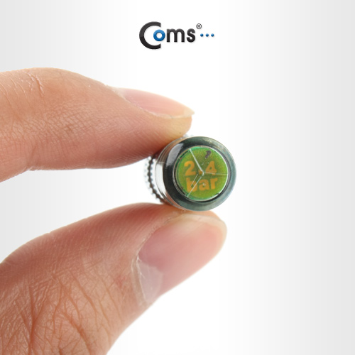 Coms 타이어 밸브 캡, 4ea - 공기압 측정