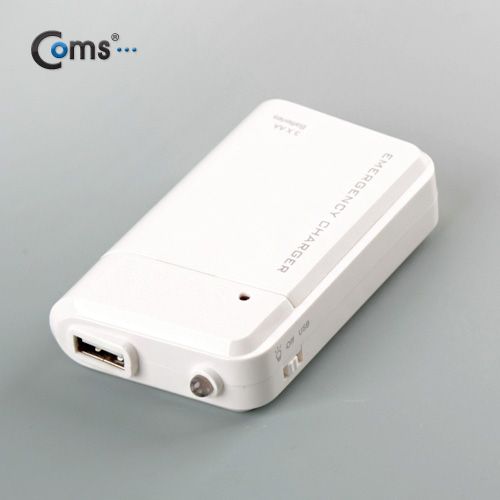 Coms 스마트폰 비상 충전기, 500mA/후레쉬(건전지 AAx3) / 보조 배터리