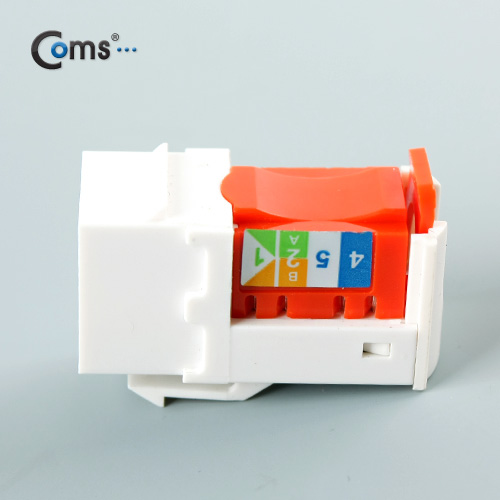 Coms 키스톤잭, tooless-적색/신형, Cat5e