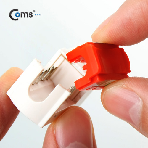 Coms 키스톤잭, tooless-적색/신형, Cat5e