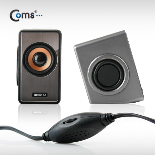 Coms 저음강화 2채널 스마트폰 3D 멀티 스피커 (USB전원)