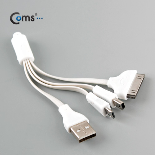 Coms iOS 스마트폰 충전 케이블(3in1/멀티), 애플30핀/Mini 5P/Micro 5P