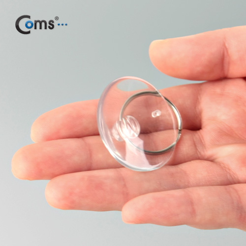 Coms 흡착걸이, 3.5cm (투명)