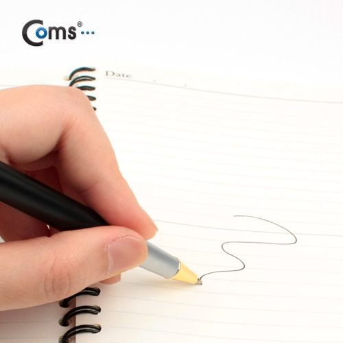 Coms 터치펜 정전식(볼펜포함), 검정/14cm