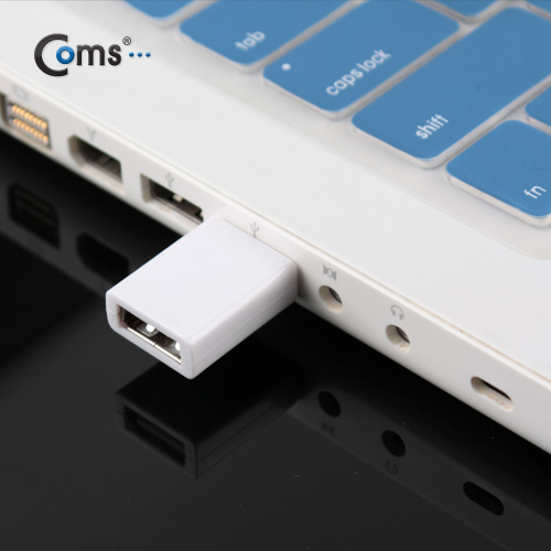 Coms USB 전원젠더 - A(M)/A(F), White (전원충전 공급용)