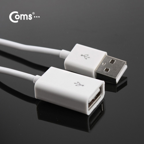 Coms USB 2.0 케이블(일반/연장) 1M, White