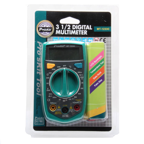 Prokit 디지털 테스터기 (DC/AC/전류/저항/온도)